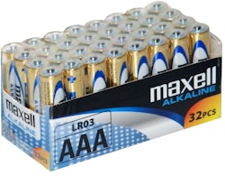 Maxell Alkaliska Batterier LR03 (AAA) 1,5 V  32-pack
