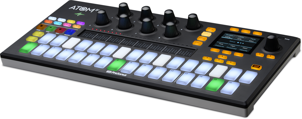 Presonus Atom SQ, Pad controller produktion och framförande