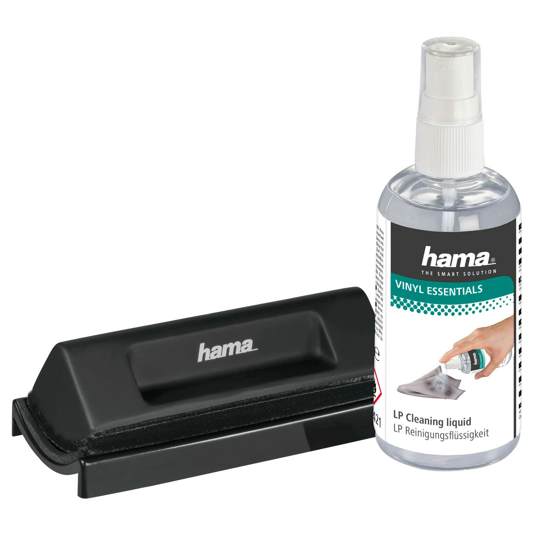 HAMA Rengöringskit Vinylskivor Borste och Rengöringsmedel 100 ml