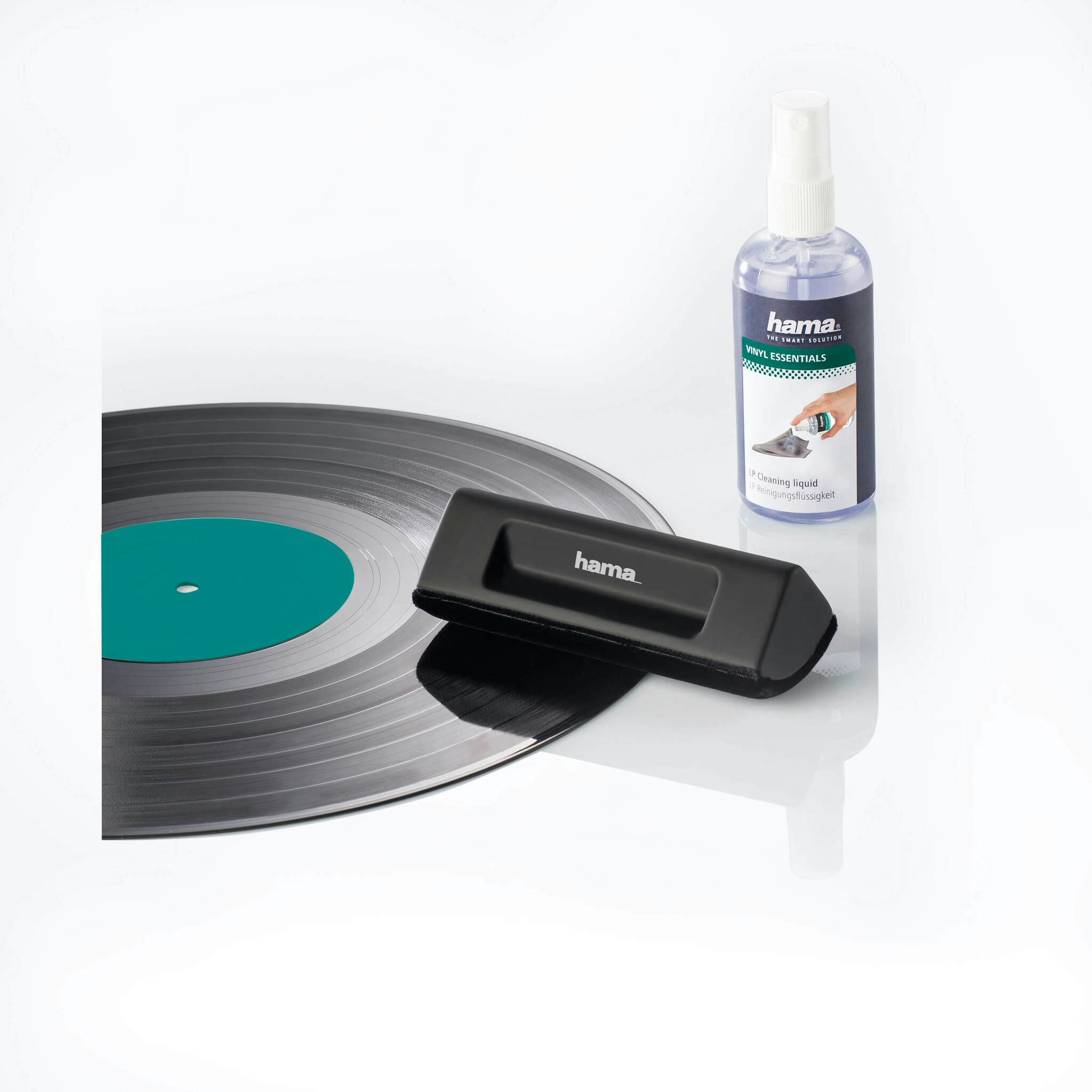HAMA Rengöringskit Vinylskivor Borste och Rengöringsmedel 100 ml