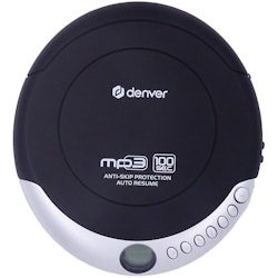 Denver DMP-391 Discman. Resume och anti-skakminne.