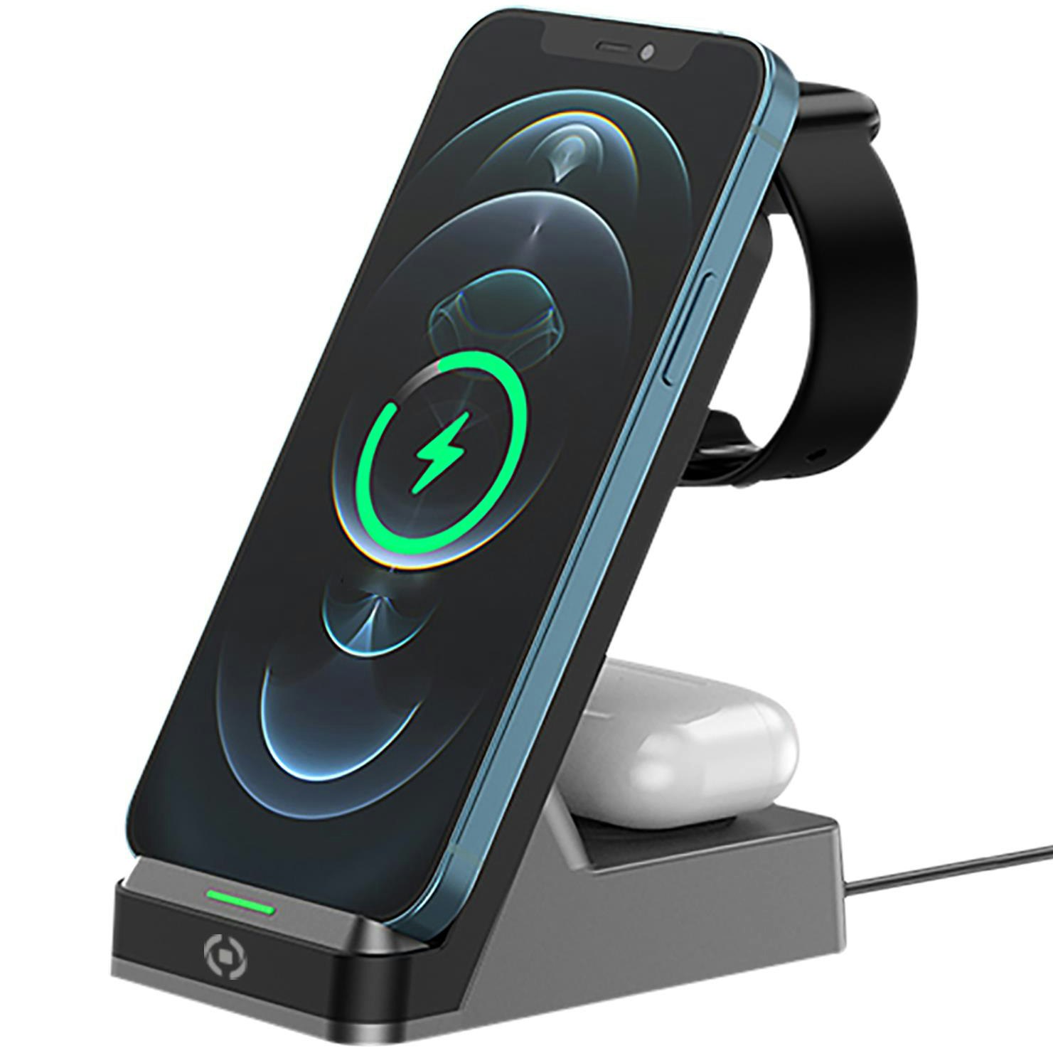 Celly WLSTAND3IN1 3-i-1-laddställ Trådlös 15W
