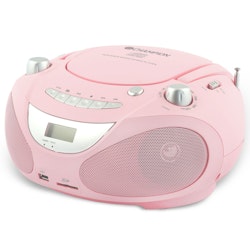 Champion ABB200P Boombox CD/Radio/MP3/USB Rosa