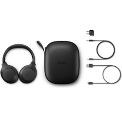 Philips TAH8506BK Trådlösa hörlurar, Brusreducering Pro, Elegant stil. Upp till 60 timmars speltid. Svarta.