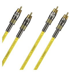 HiCon Nf-phonokabel stereopar 0,5m Epilog QuadCore HighEnd, 4 x 0,14 mm² | RCA / RCA