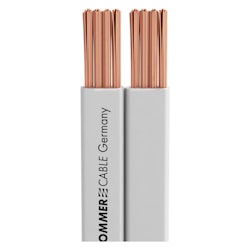 Sommer Cable SC-Tribun Högtalarkabel , platt design; 1 x 2 x 4,00 mm²vit (pris/m)