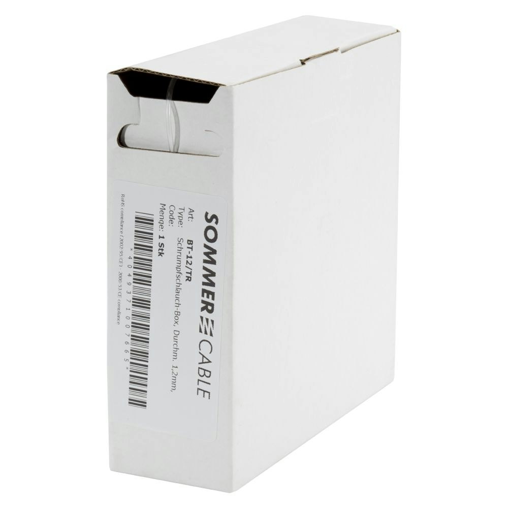 Sommer Cables Transparent Krympslang rulle