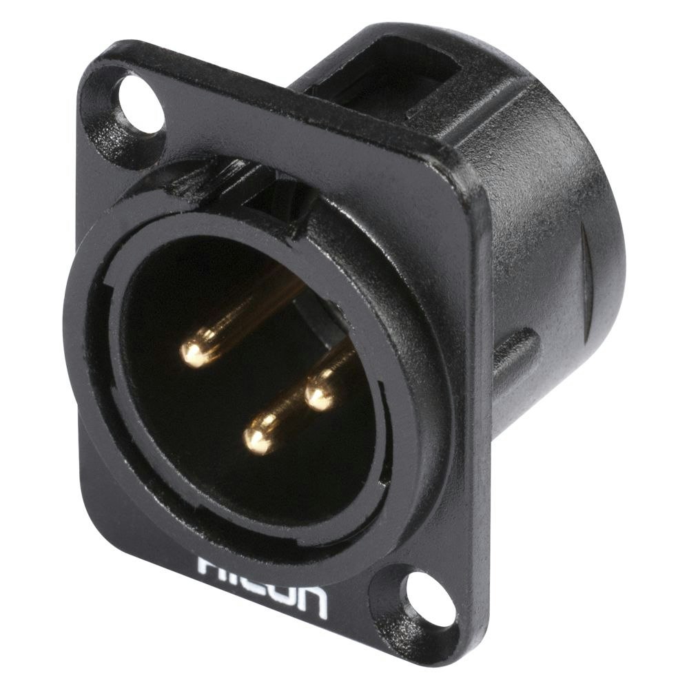 HICON HI-X3DM-G XLR, 3-polig, chassikontakt