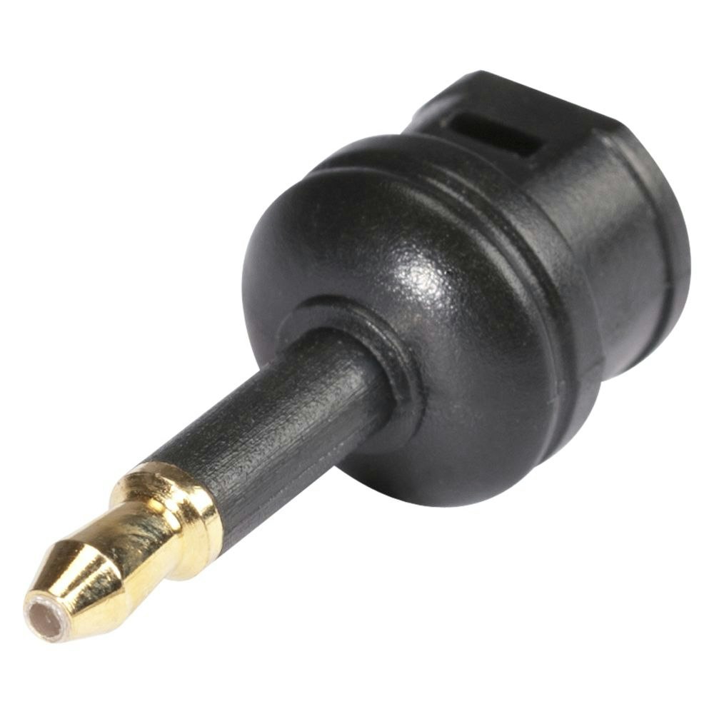 HICON POF-711 Adapter | TOSLINK hona/minikontakt hane rak, svart