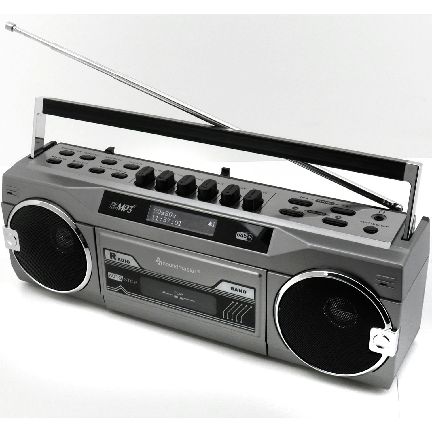 Soundmaster SRR80TI  Retro kassettradio med Bluetooth