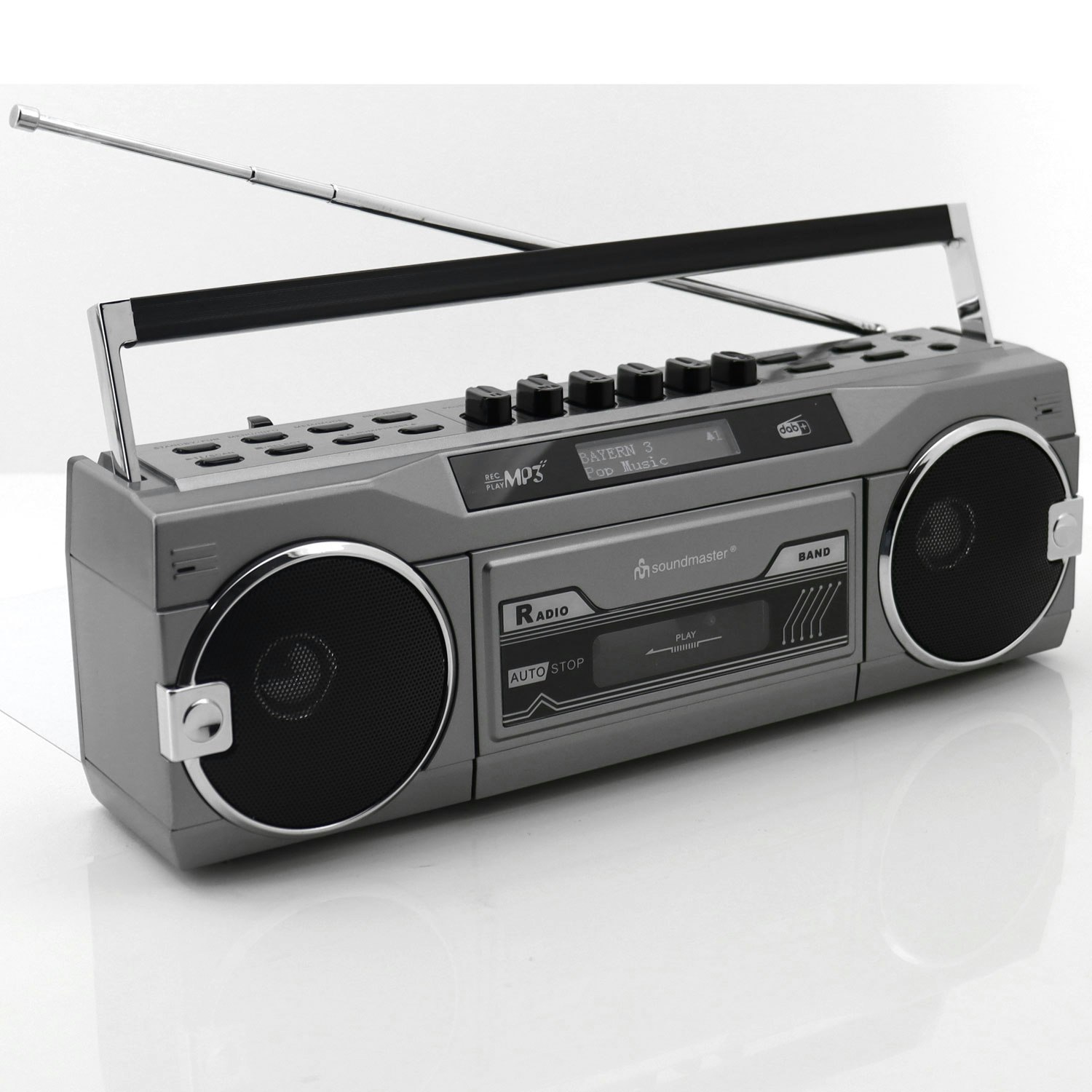 Soundmaster SRR80TI  Retro kassettradio med Bluetooth