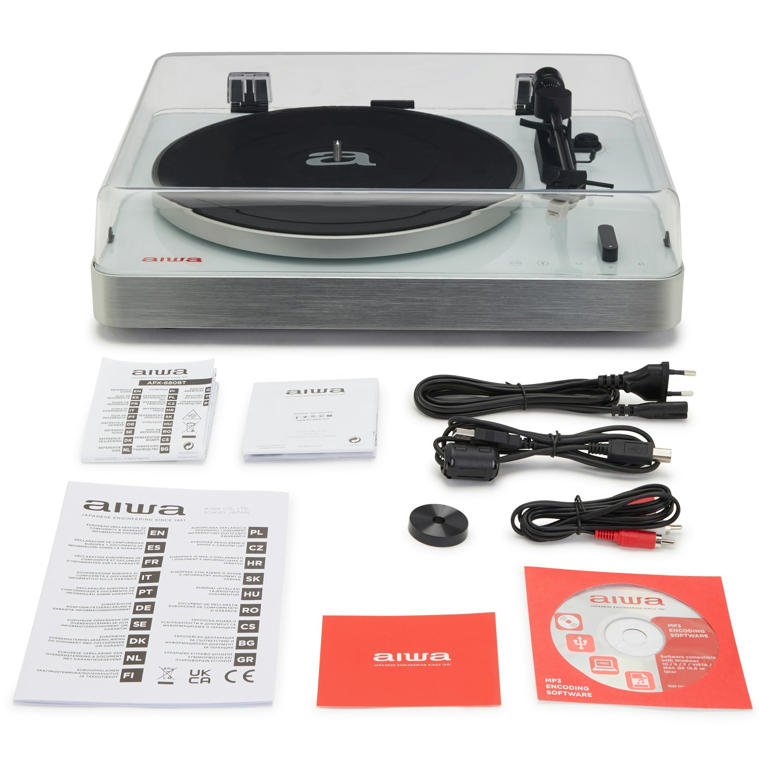 AIWA APX-790BT/WT Skivspelare Premium Vit