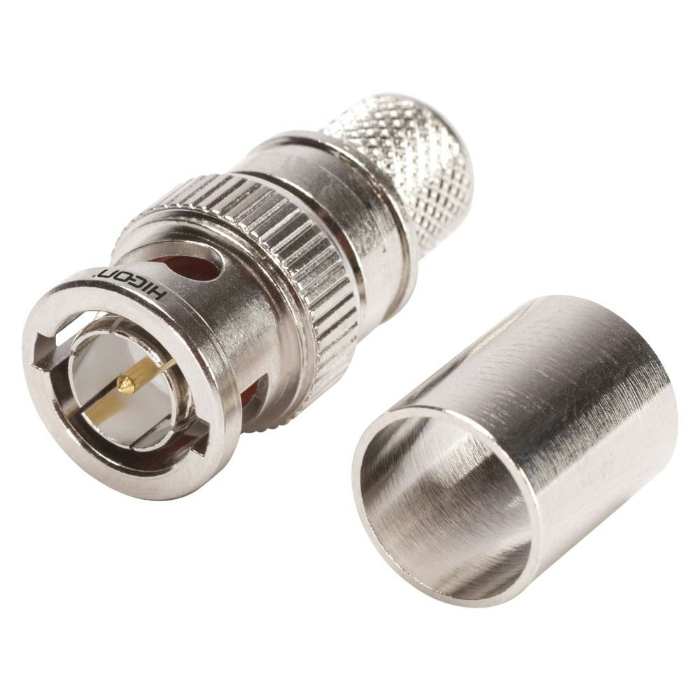 HICON BNC213 crimp-hane-kontakt, rak, nickel
