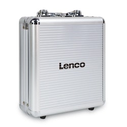 LENCO TTA-12IN1PRO - Professionellt 12-i-1-set med skivspelarestillbehör och lyxigt LP-rengöringskit - Silver