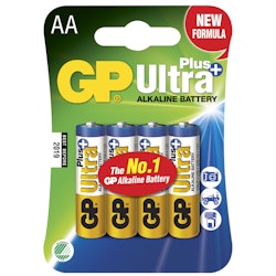 GP Ultra Plus Alkaline AA 4-pack