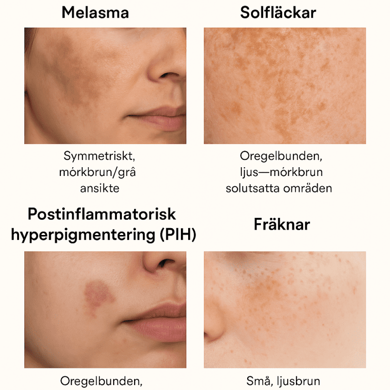 Hur ska du veta vilka pigmenteringar du har och hur ska du behandla dessa?