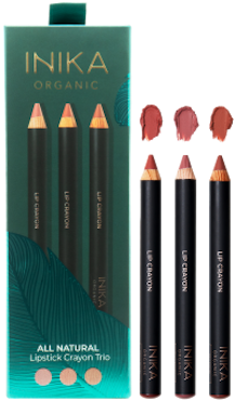 All Natural Lip Crayon Trio