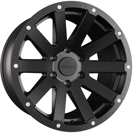 18" Delta 4x4 Hanma Matt Black 6x130 ET20