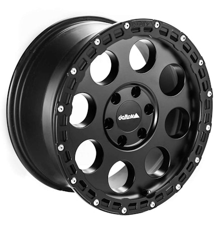 18" Delta 4x4 KLASSIK B Rugged Black Matt 6x130 ET45