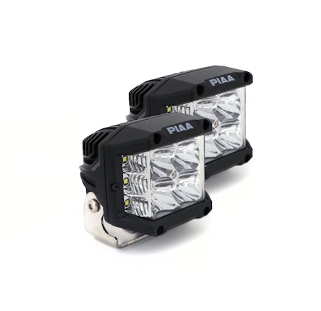 PIAA 4″ 5600K 24W Quad Edge LED Cube Wide Driving Lights Kit (ECE)