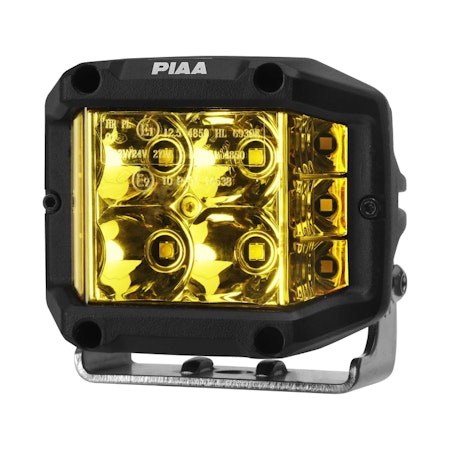 PIAA 4″ 2500K Yellow Quad Edge LED Cube Wide Driving Lights Kit