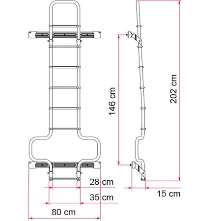 Stege Fiamma DeLuxe DJ H3 Aluminium