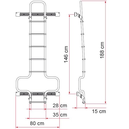 Fiamma stege DeLuxe DJ Aluminium