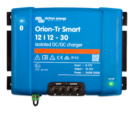 Victron Orion-TR Smart 12/12-30A (360W) Isolated DC-DC Laddare