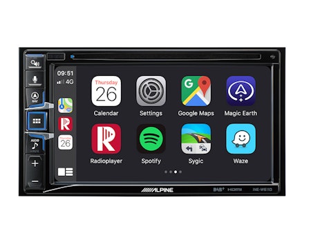 Alpine 6,5" Navigation med DVD INE-W611DU