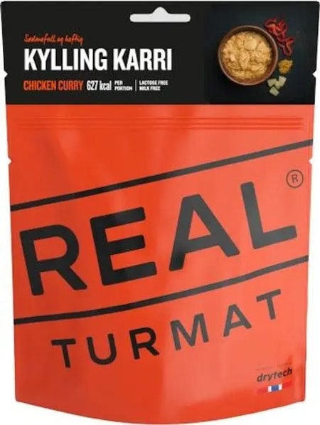 Real Turmat Kyckling Curry – Frystorkad Måltid