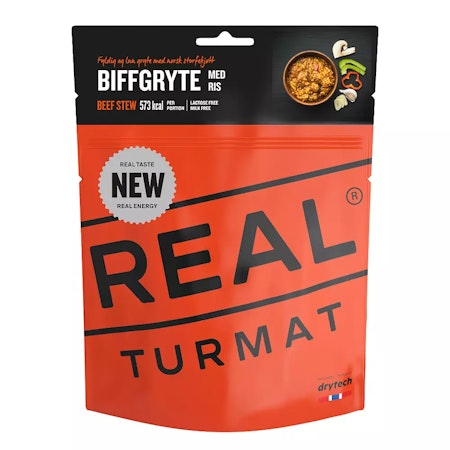 Real Turmat Biffgryta – Frystorkad Måltid med Nötkött