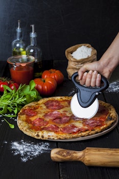 Microplane Pizza skärare hjul, Svart Softgrip
