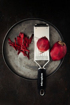 Microplane Gourmet Strimlare, Julienne Slicer, Mandolin, Svart Softgrip
