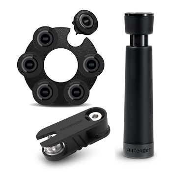 Airtender Mat och vin set med vakuum pump och håltagare samt 6 st stoppers