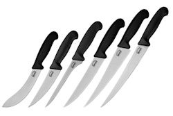 Samura Slakt kniv set med 6 knivar och 1 väska 7 delar. Butcher