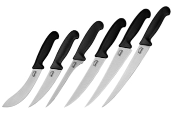 Samura Slakt kniv set med 6 knivar och 1 väska 7 delar. Butcher