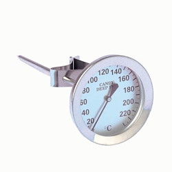 Termometerfabriken Viking Analog hushålls termometer 550. -0 till + 230C. Vattentät och med klämma