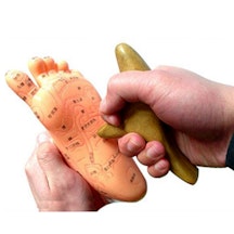 Fußmassagegeräte aus Holz