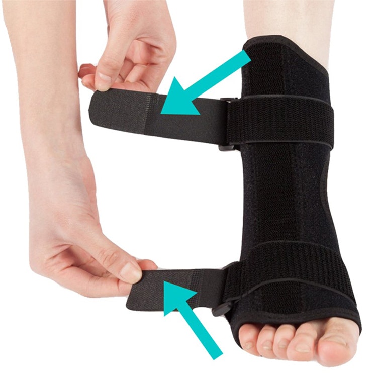 Fixierende Sprunggelenkbandage