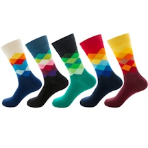 Karierte Socken (5 Paar)