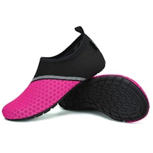 Badeschuhe active (Schwarz/Rosa)