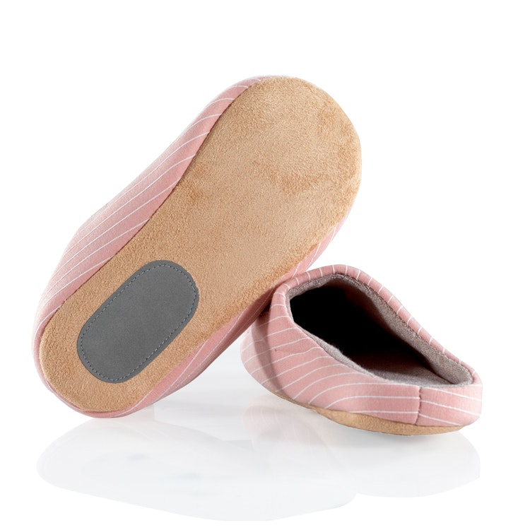 Gestreifte Pantoffeln (Rosa)