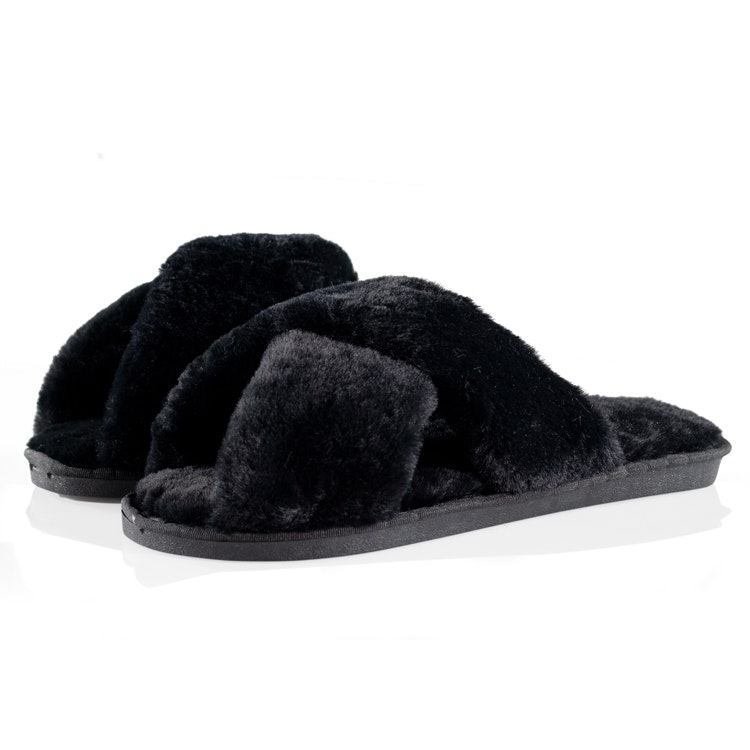 Weiche Pantoffeln (Schwarz)
