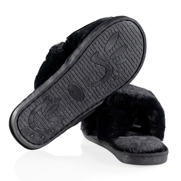 Weiche Pantoffeln (Schwarz)