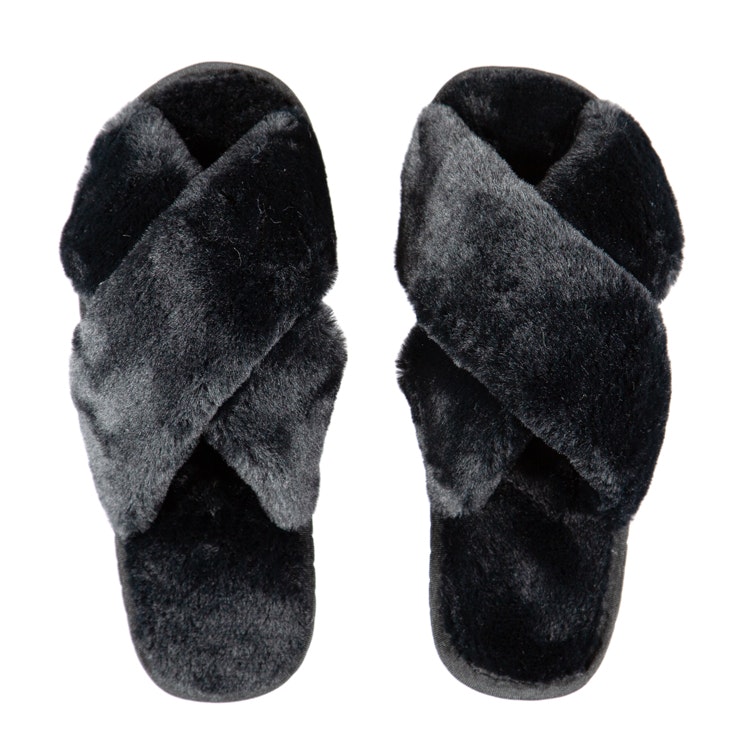 Weiche Pantoffeln (Schwarz)