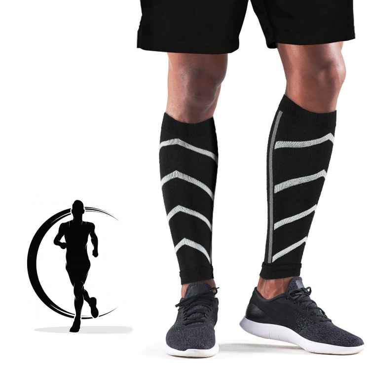 Laufstrümpfe Waden (Schwarz)