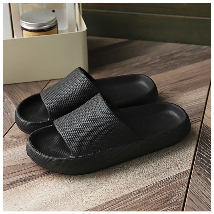 Stoßdämpfende Pantoffeln (Schwarz)