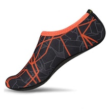 Badeschuhe (Schwarz & Rot)