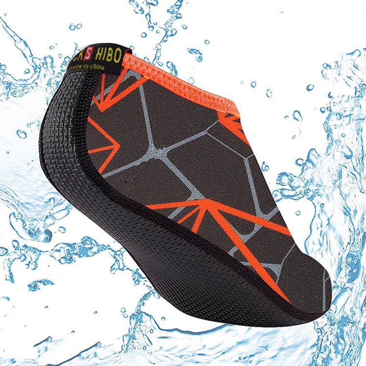 Badeschuhe (Schwarz & Rot)