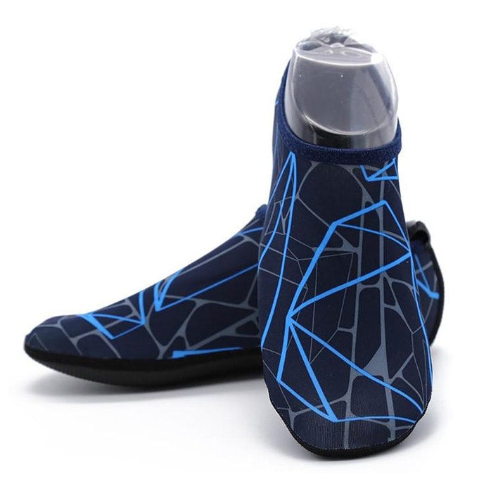 Badeschuhe (Schwarz & Blau)